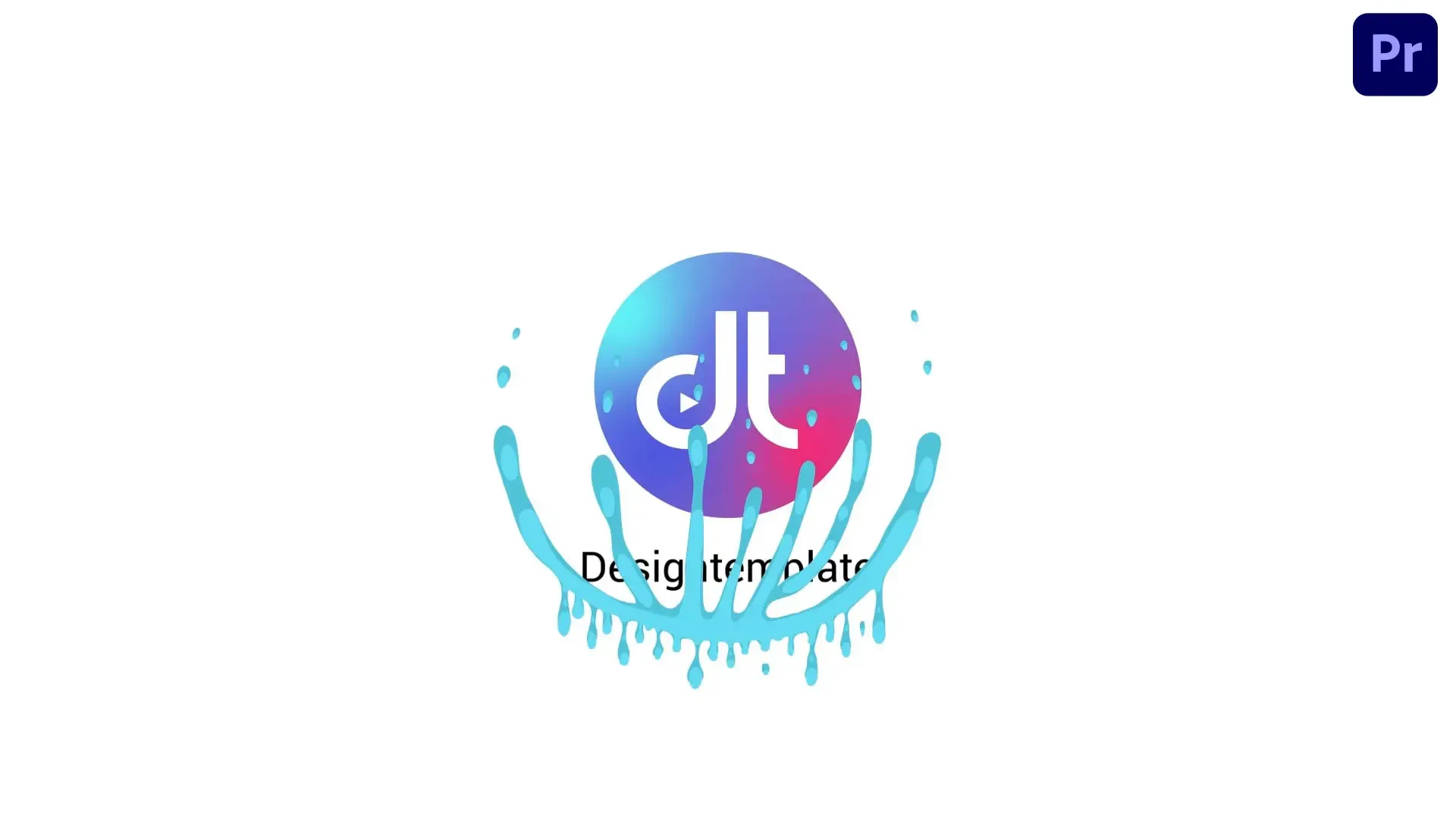 Dynamic Liquid Splash Logo Reveal